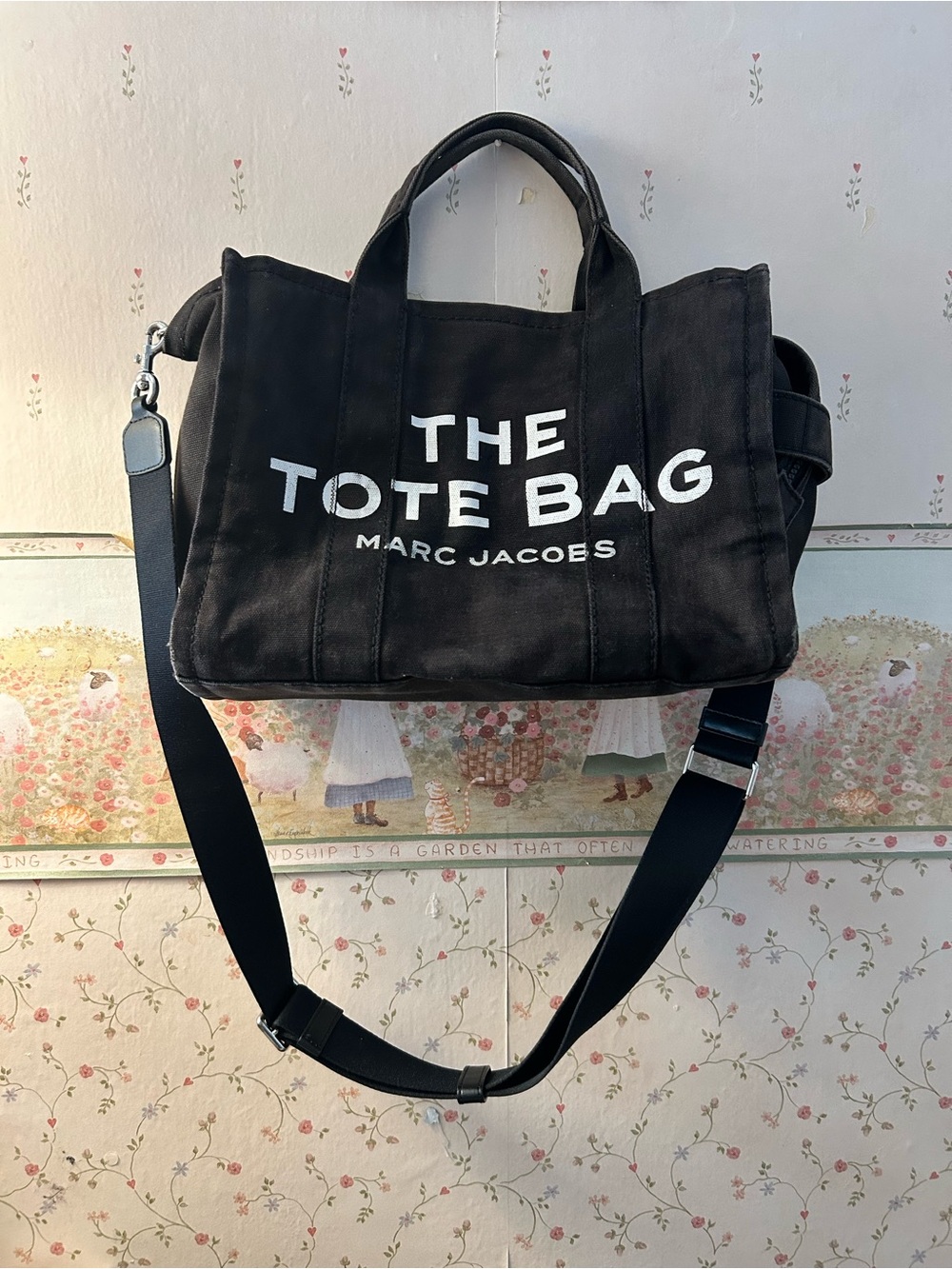 Marc Jacobs The Tote Bag - Black Canvas woman’s Shoulder Tote